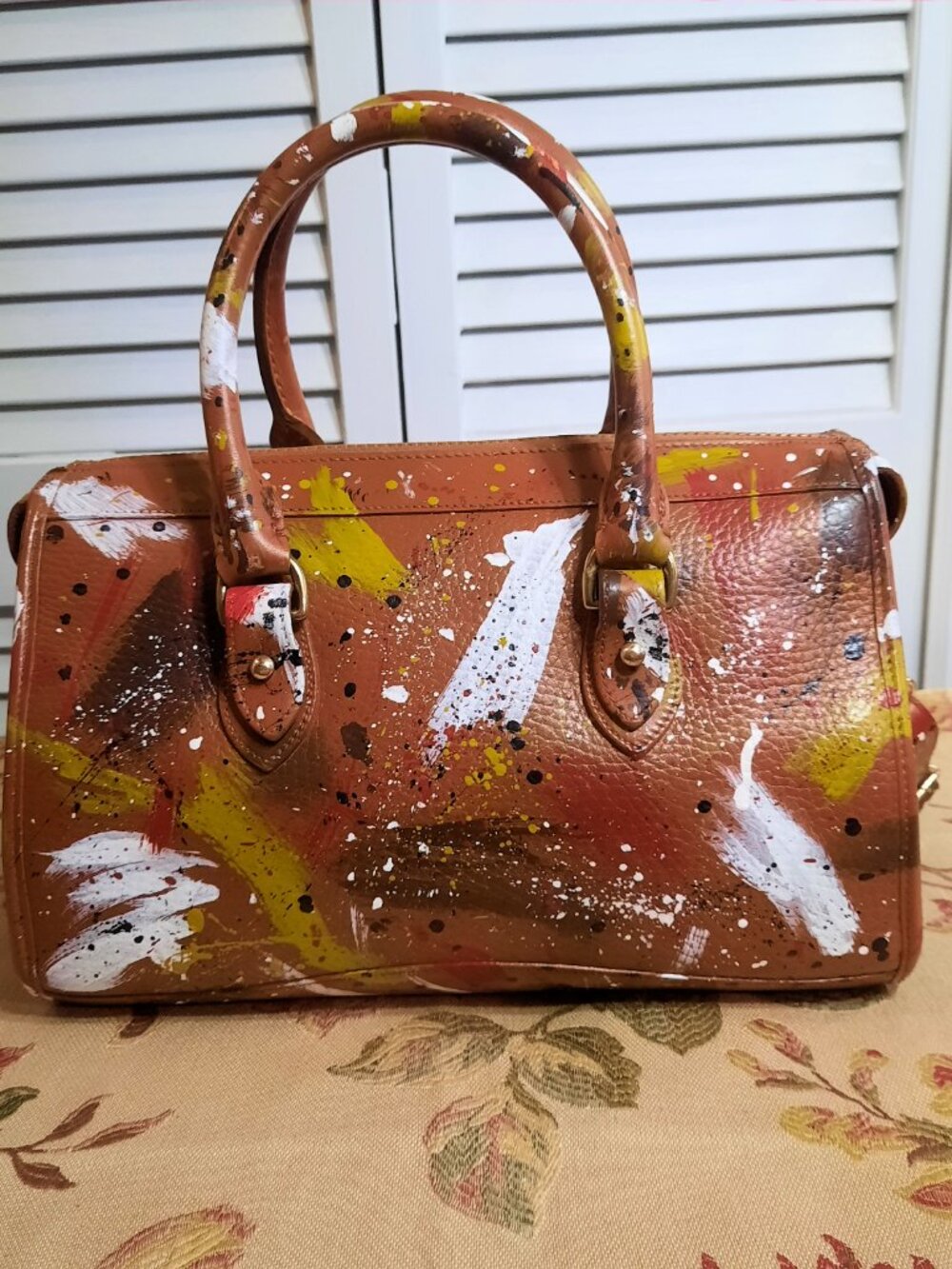 Vintage Dooney & Bourke Dipinta Inspired Satchel - Picture 2 of 16